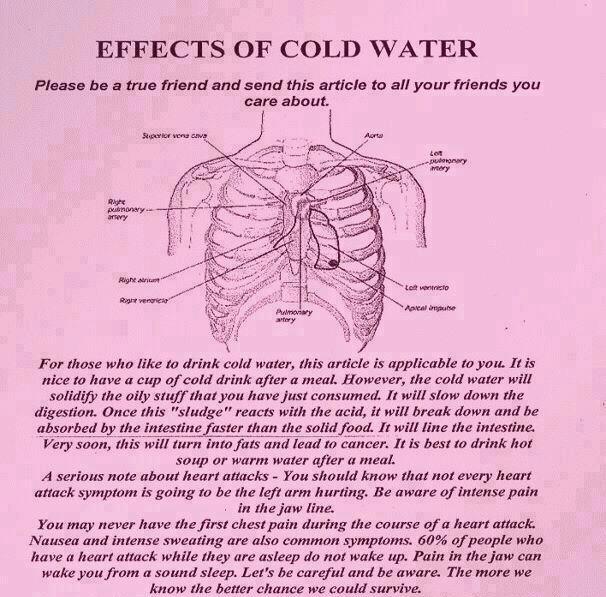 Beware of Cold Water...
