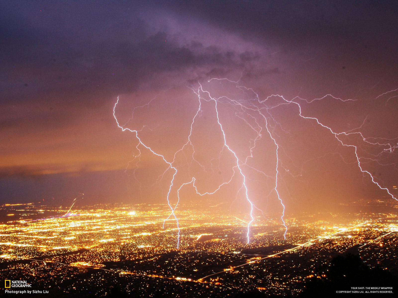 Lighting storm, Albuquerque, New Mexico