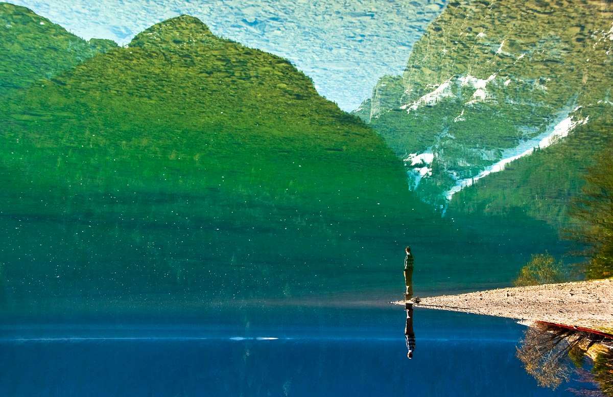 Mirror Lake, Arsiè, Province of Belluno, Italy
